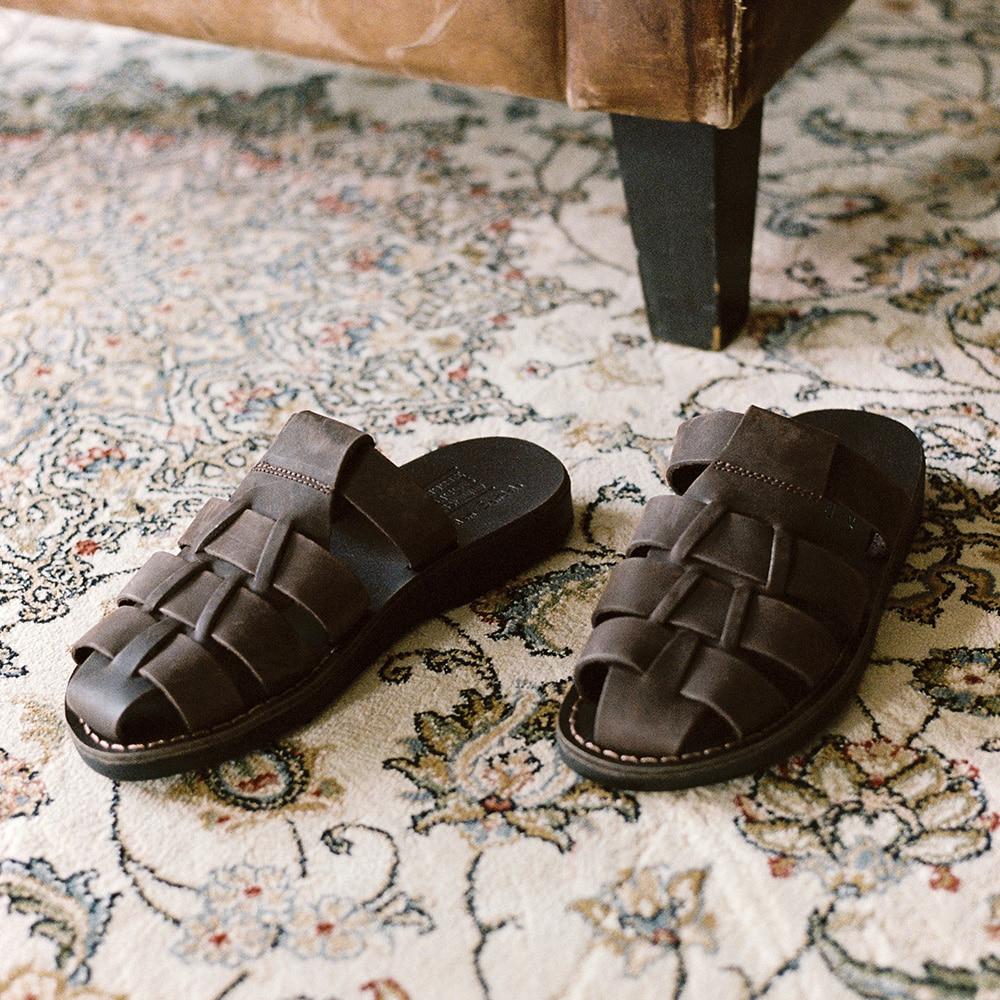 [JERUSALEM X MARITHE] NO.1063 MICHAEL SLIDE 미카엘 슬라이드 BROWN NUBUCK