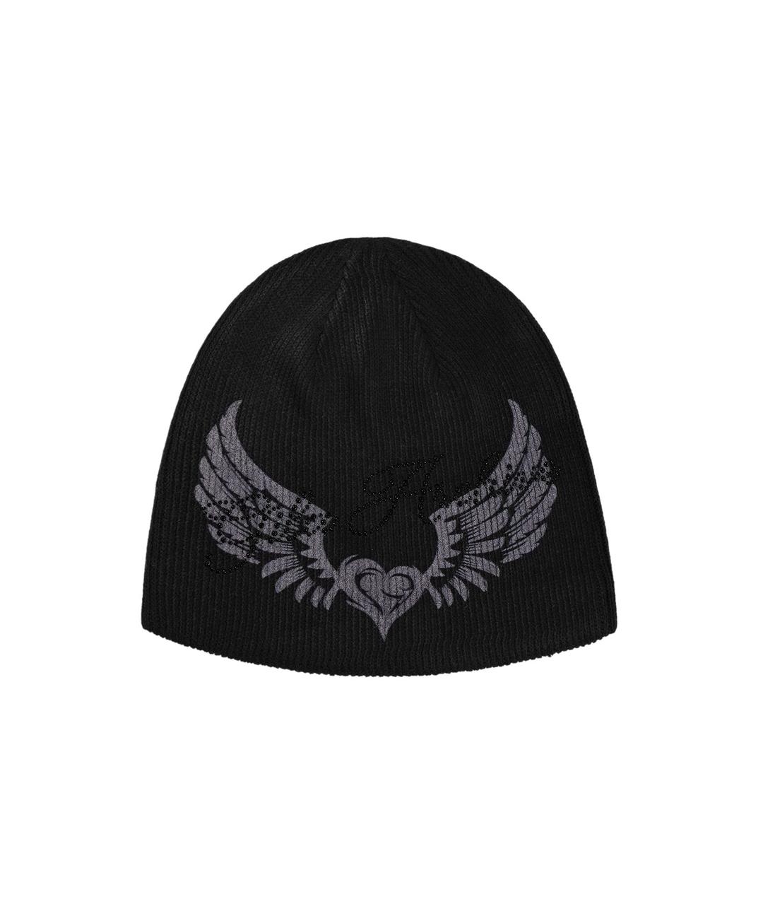 CRYSTAL WING BEANIE_BK