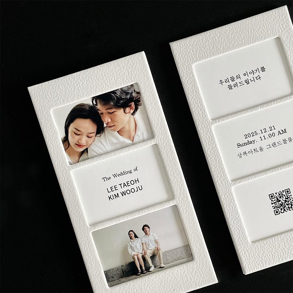 [소량제작] 포토청첩장 미니청첩장 결혼식청첩장 웨딩필름