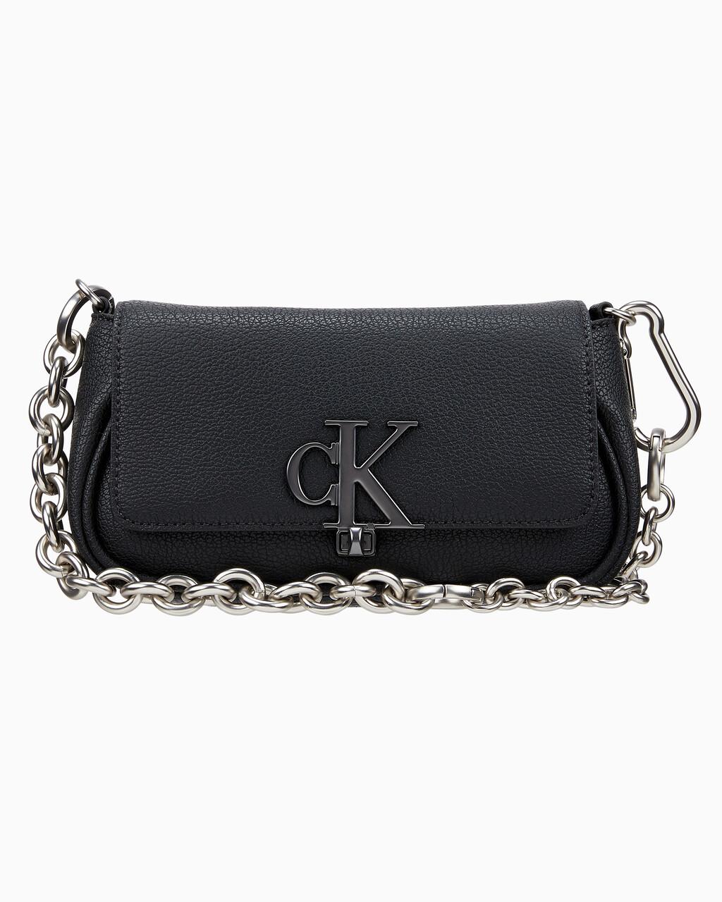 여성 미니멀 모노그램 체인 플랩 미니 숄더백