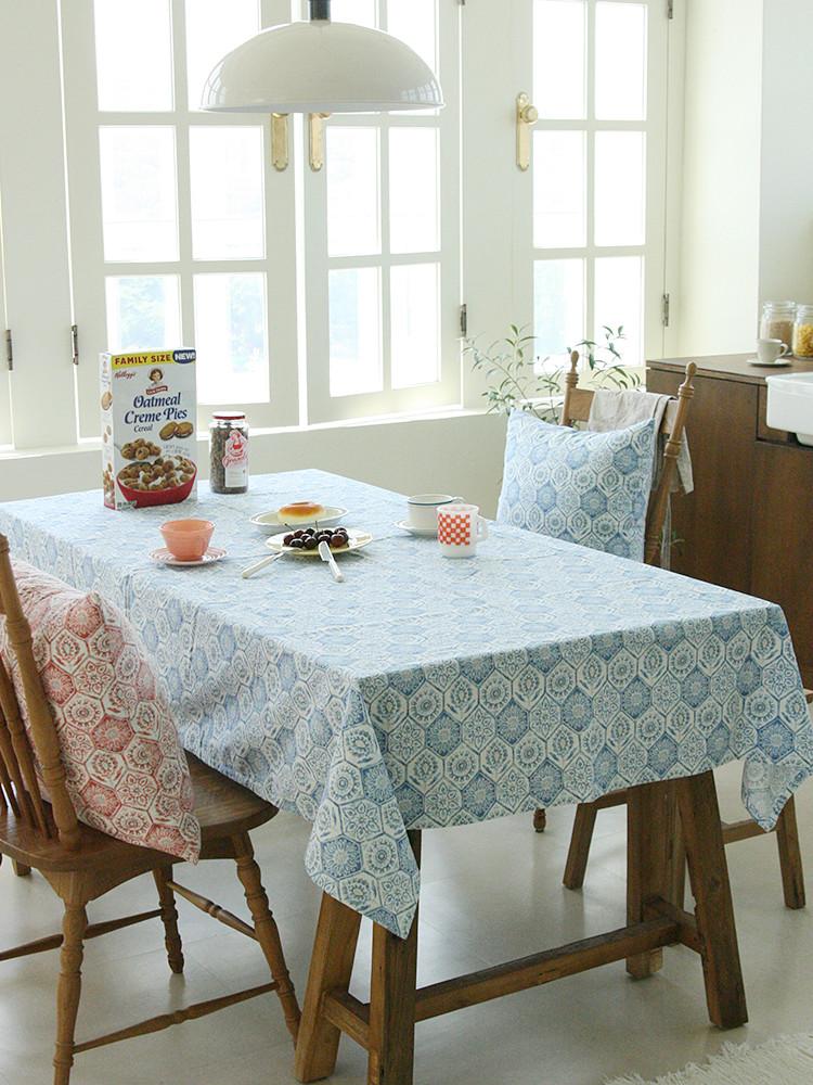 라비앙 린넨 테이블보 식탁보 빈티지 레트로 보헤미안 인테리어 카페 탁자보