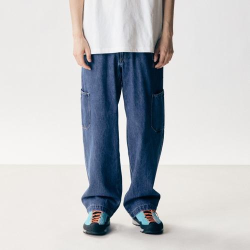 [그라미치] 락 슬라이드 데님 팬츠 (Mid Indigo)