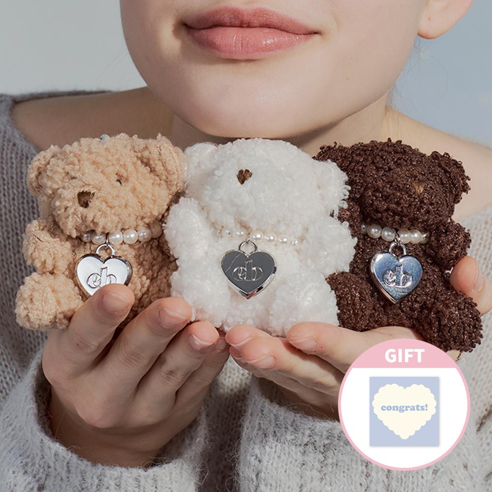 [단독] teddy buddy heart key ring (아이브 안유진, 리즈 착용) 곰돌이 인형 키링