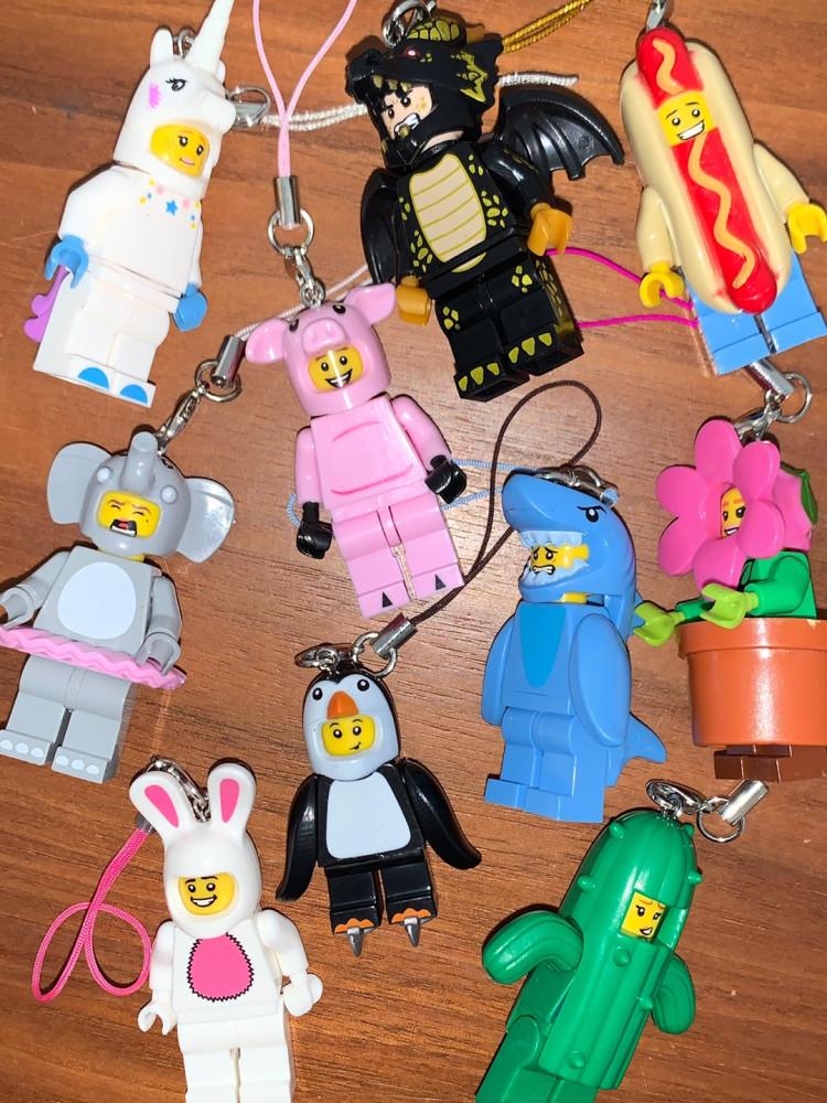 (10type) lego key ring 레고 핸드폰 줄 레고 키링