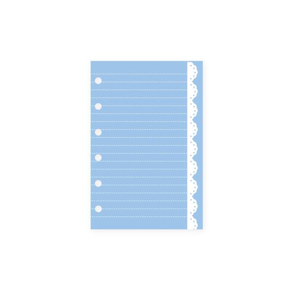 A7 베이비 블루 레이스 속지