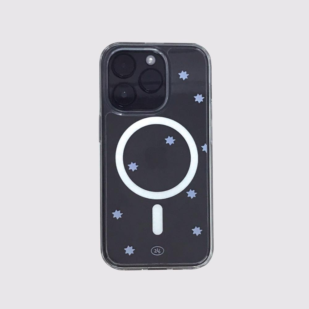 point starry case 포인트별 맥세이프 클리어 케이스