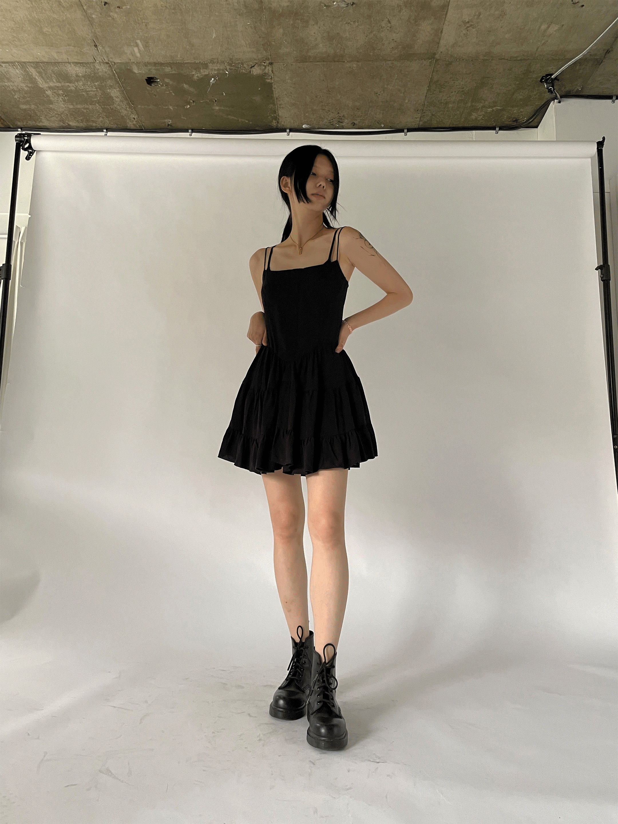 Tiered sleeveless dress