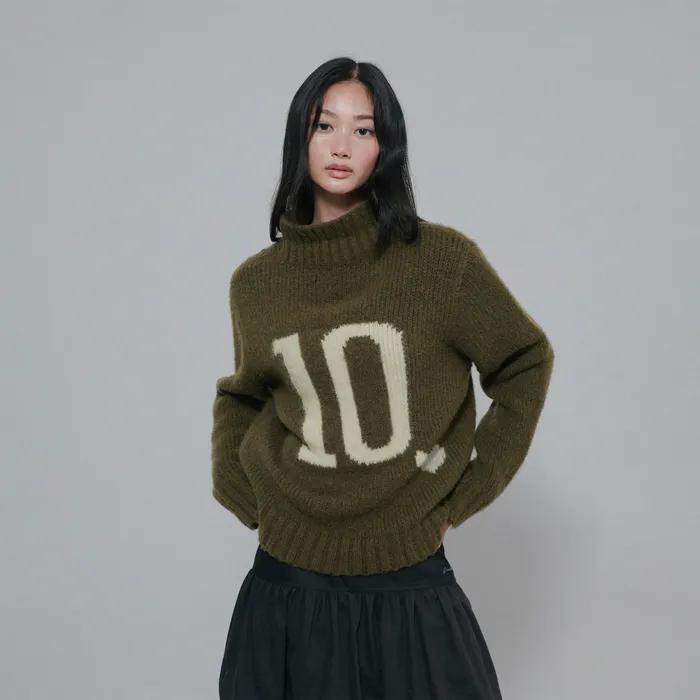 G SPORTS KNIT POLO SWEATER [GREEN]