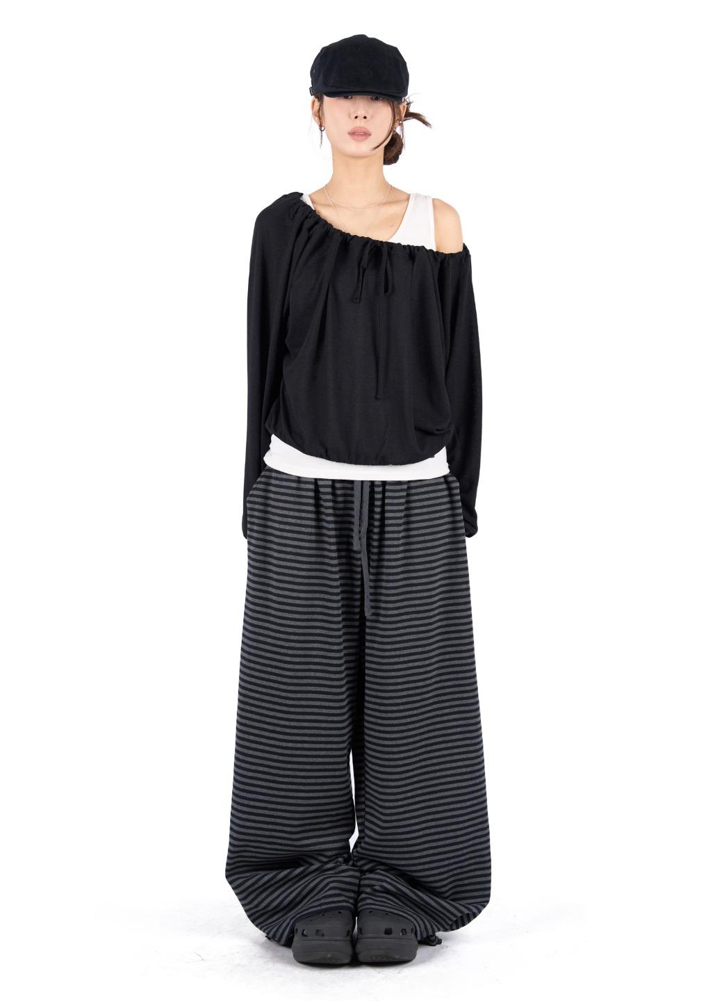 PEANUTS STRIPE PANTS