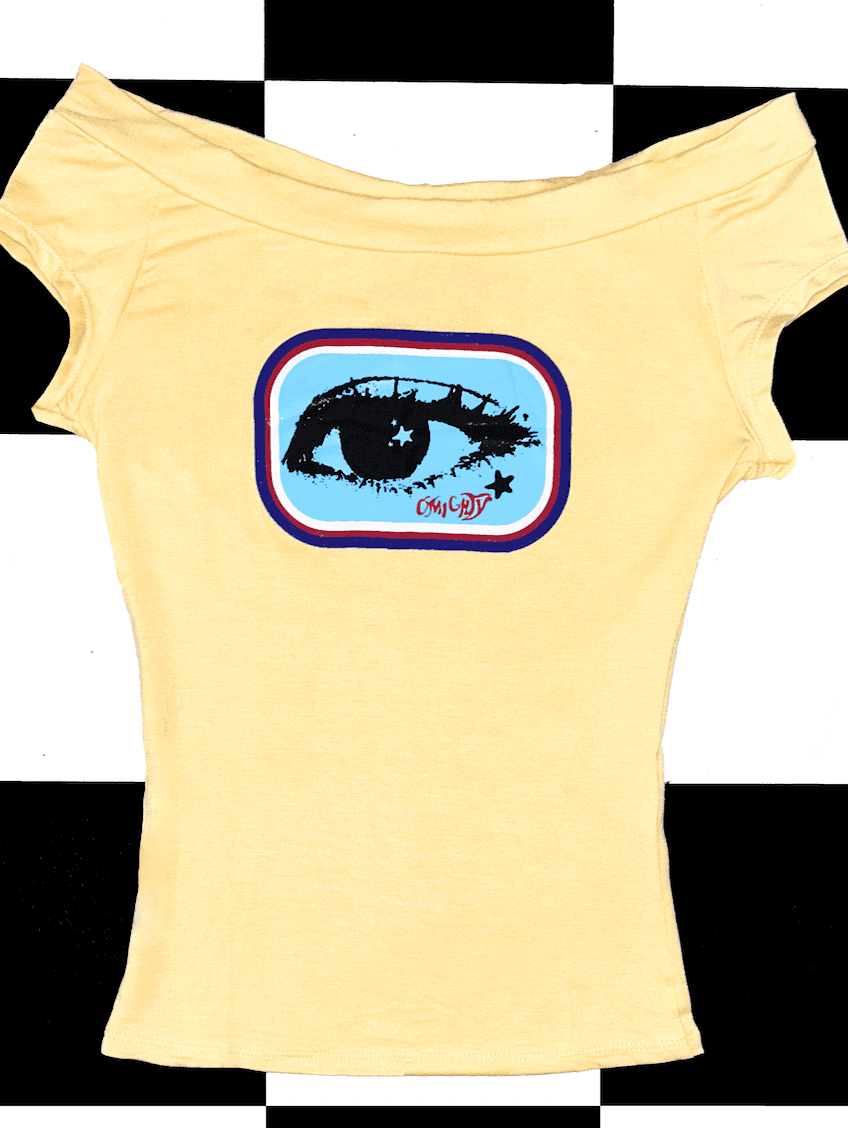 STARRY EYE BOATNECK TOP IN BUTTER