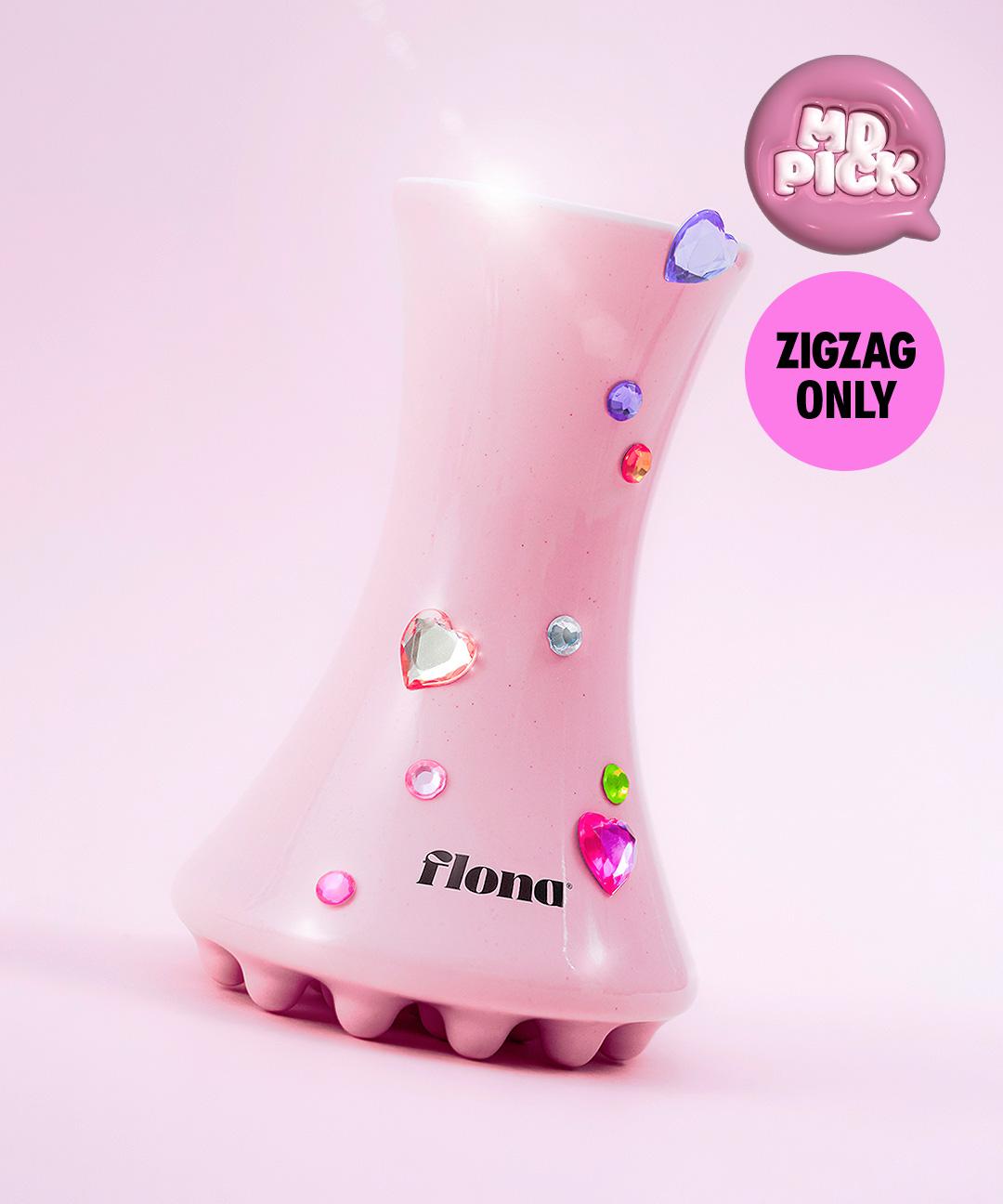 플로나 [MD PICK]플로나 X 지그재그 핑크 에디션 세라믹 괄사