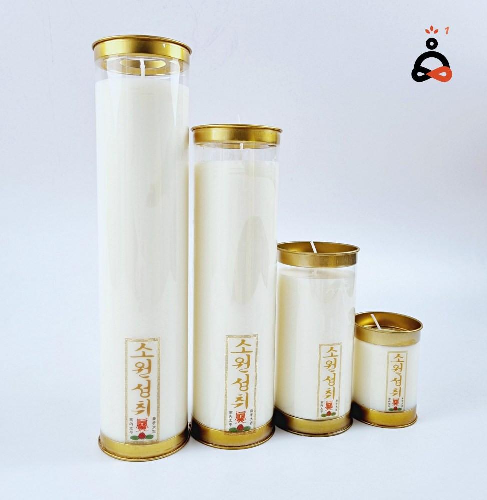 7일초 1박스 불교양초 팜양초 기도초 야외초