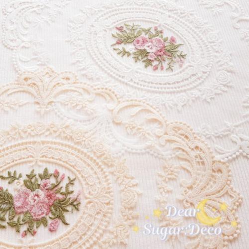 엔틱 플라워자수 레이스