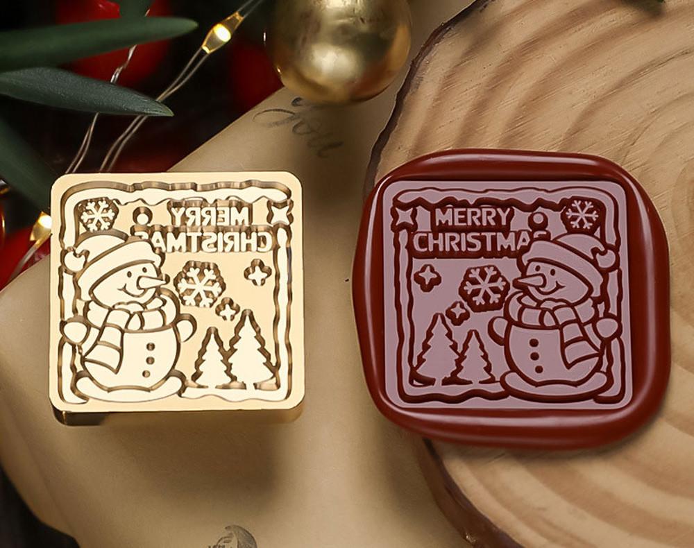 에이플렉스 실링도장 실링왁스 스탬프 크리스마스 컬렉션 겨울 눈사람