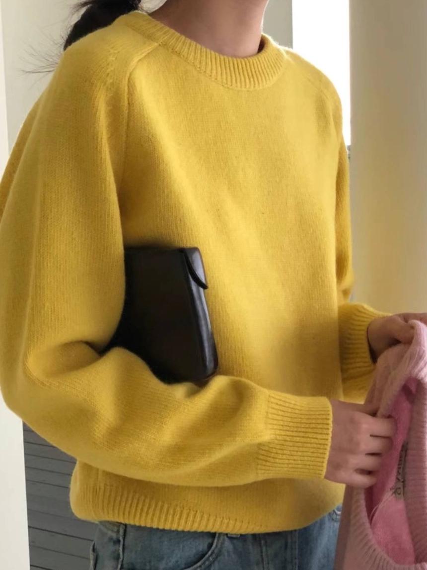 디엠버 damber 도버 새들 라운드 니트 6color