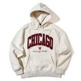 NBA 스타일 뉴욕 Knicks 시카고 불스 빅 프린트 농구 후드티 M