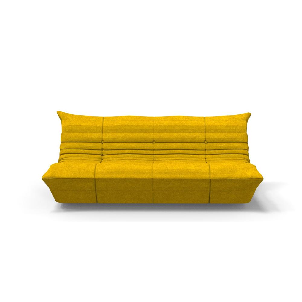 [60개월 무이자] [Ligne Roset] TOGO LARGE SOFA / Alcantara Curry [캐쉬백 이벤트] 장기렌탈시 60개월 기준 1개월 첫 렌탈료 캐쉬백