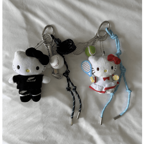 kitty multi doll keyring