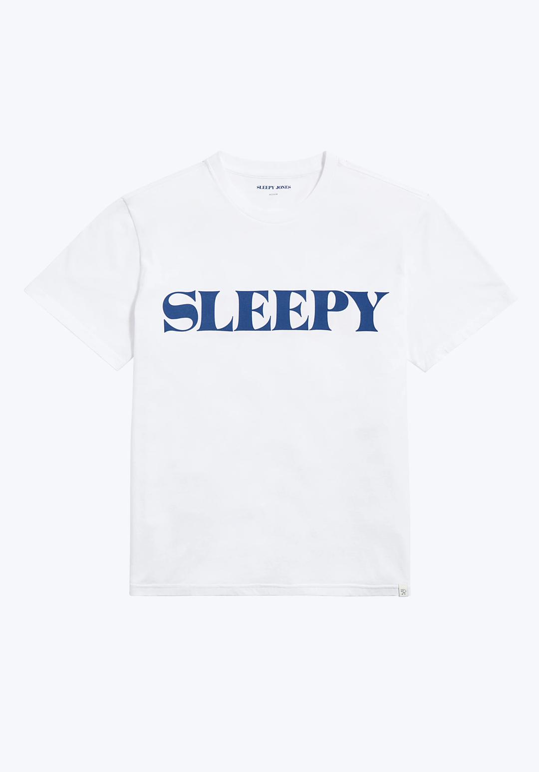 Sleepy Jones Logo T-Shirt in White - White / XXS