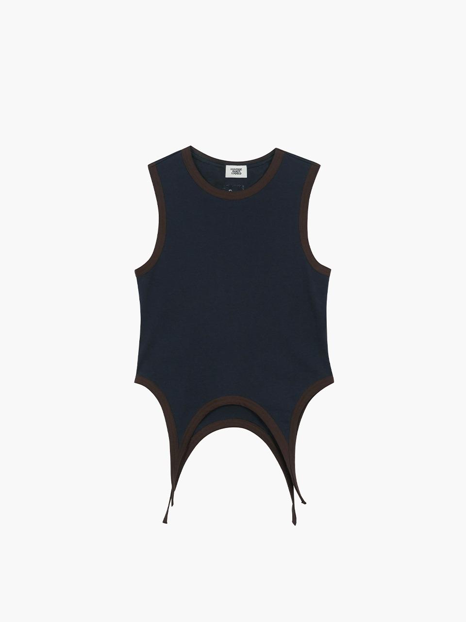 TAIL SLEEVELESS_navy