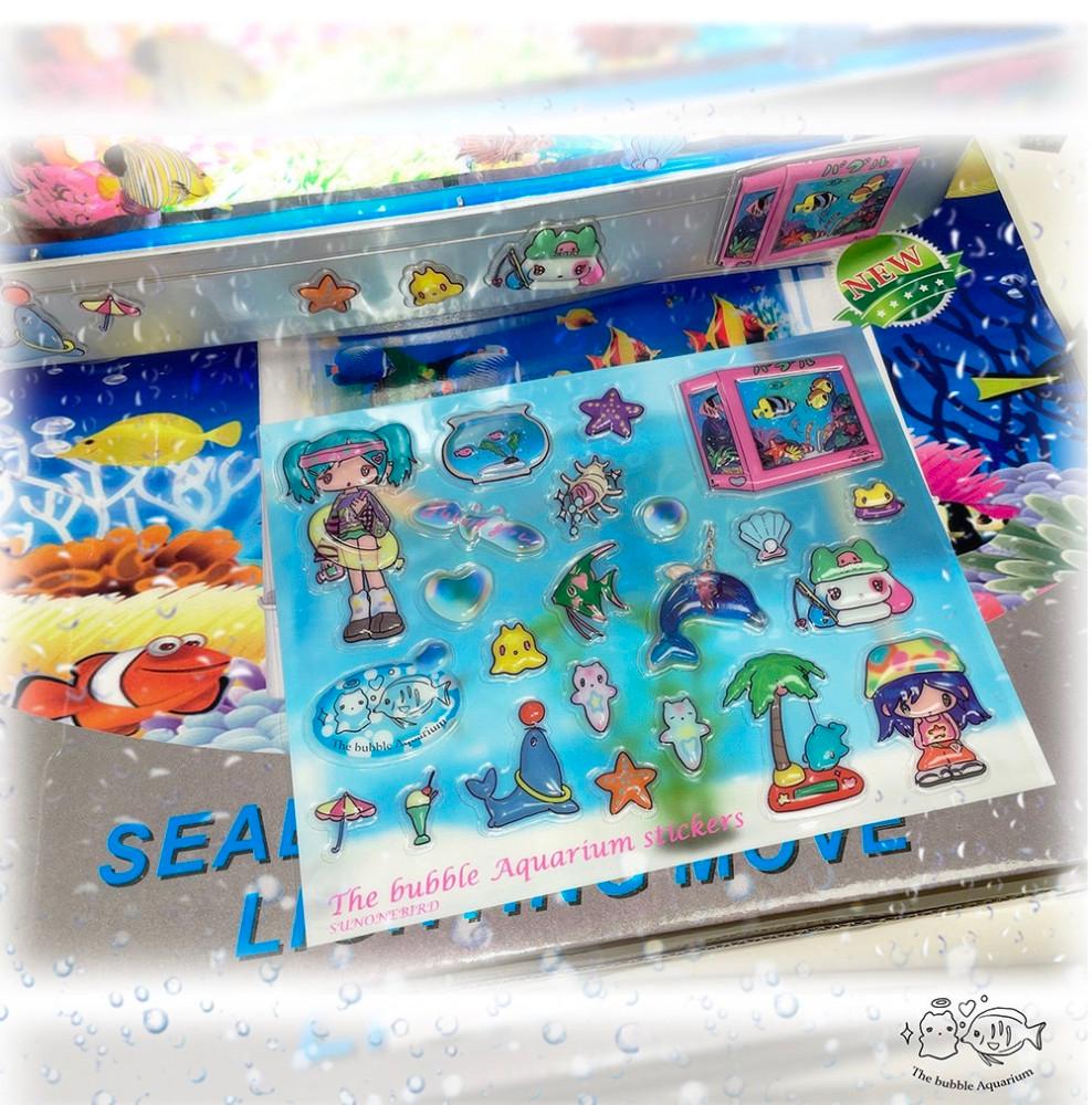 [ Sunonebird ] The bubble aquarium 입체 스티커
