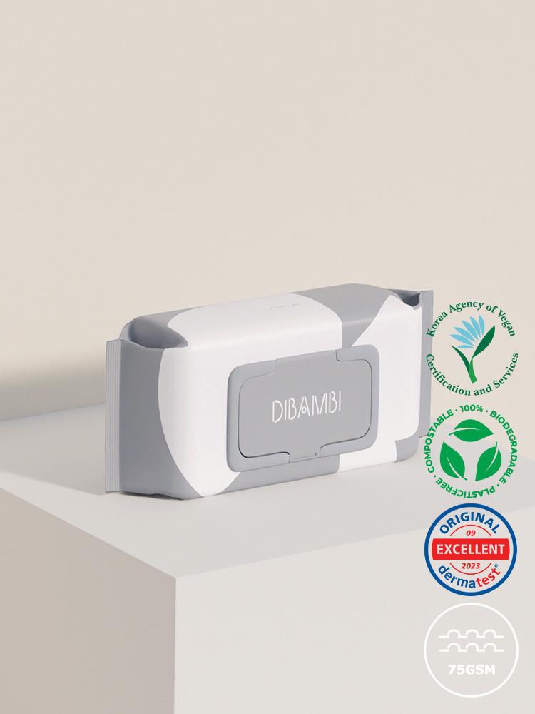 디밤비 미세플라스틱제로 생분해 환경 아기 물티슈 본품 70매 1박스(캡형 10개입)