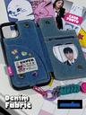 수심 Denim Star Case 데님 카드 아이폰 케이스 지갑 다이어리 y2k 키치 폰