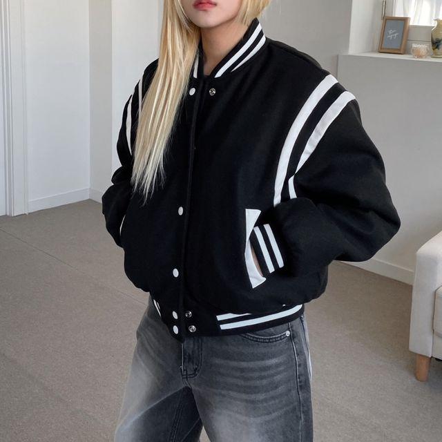 누빔 크롭 바시티 2col_아워웨이브룸