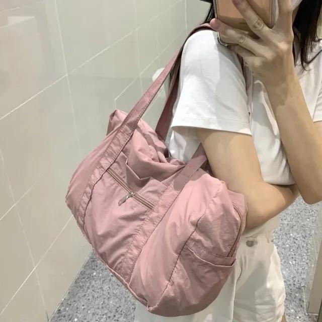 배송지연)컬러 나일론 제니 보부상 숄더백 가방 빅 사이즈 4color