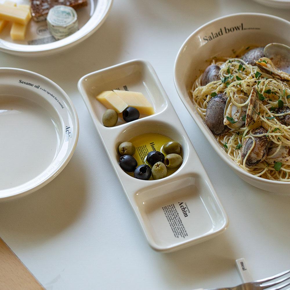 [ weekend 9 ] 3칸 나눔 플레이트 [2 color]