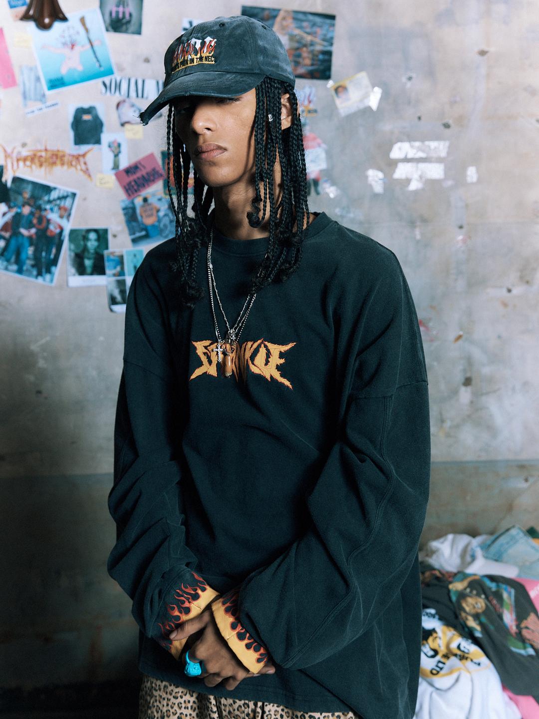 BURNING KURDT LONG SLEEVE BLACK