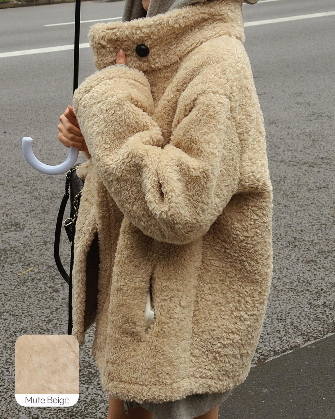 메이빈스 [블프세일]유엘 양털 무스탕 코트(코트 무스탕 무스탕코트 양털코트 양털무스탕 겨울 가을 아우터 겨울무스탕 겨울코트)