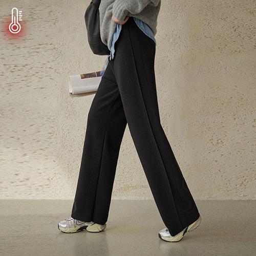 by-D P31690 기모 시그니처 절개라인 마크 팬츠