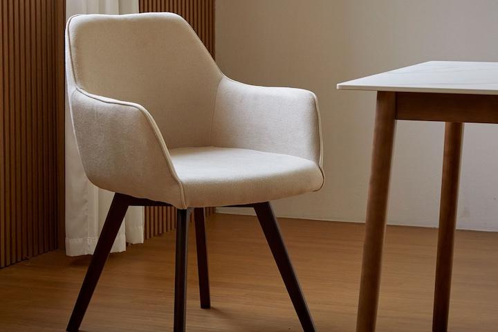 알토 패브릭 원목 카페 식탁 의자