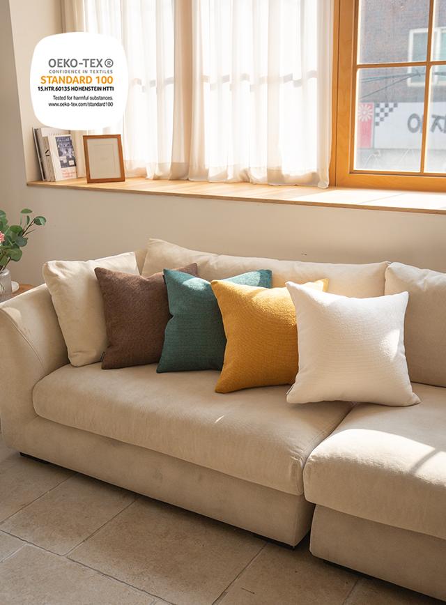 [영국수입원단] 어반 셔닐 이중직 쿠션 커버 (6color)