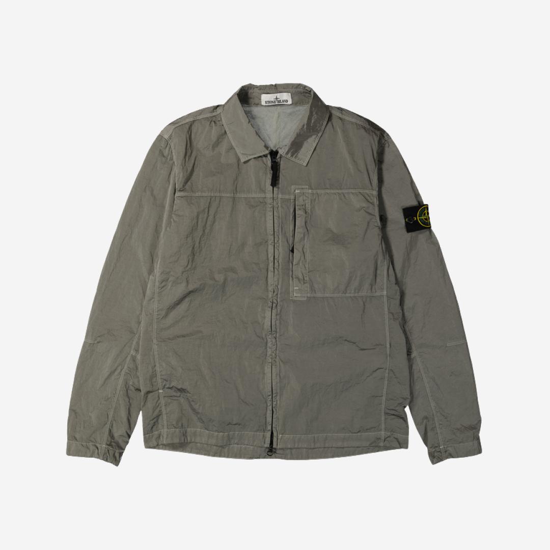 Stone Island 11819 Nylon Metal In Econyl Regenerated Nylon Overshirt Grey - 24FW