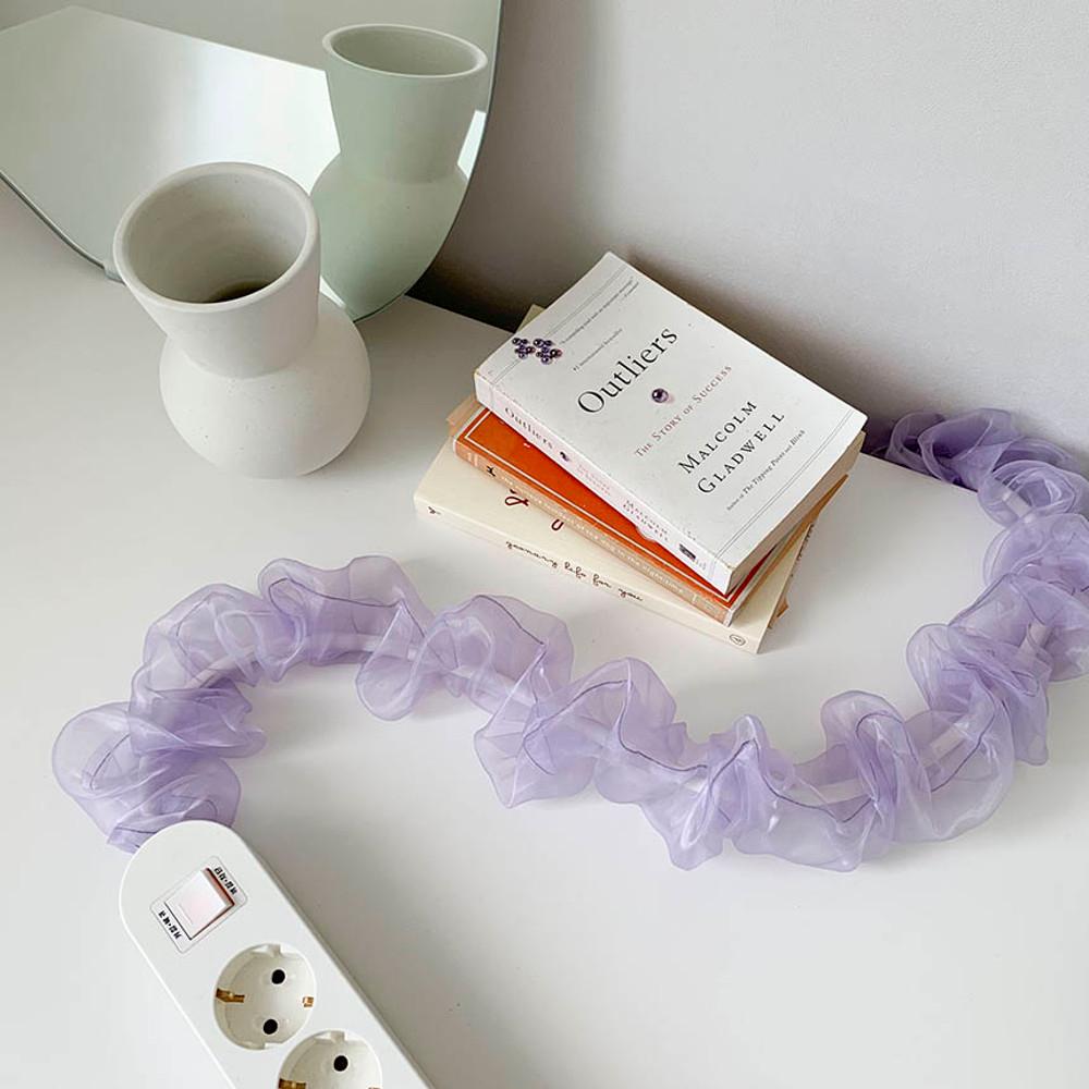 오간자 전선커버 전선정리 멀티탭 커버 코드 집들이선물