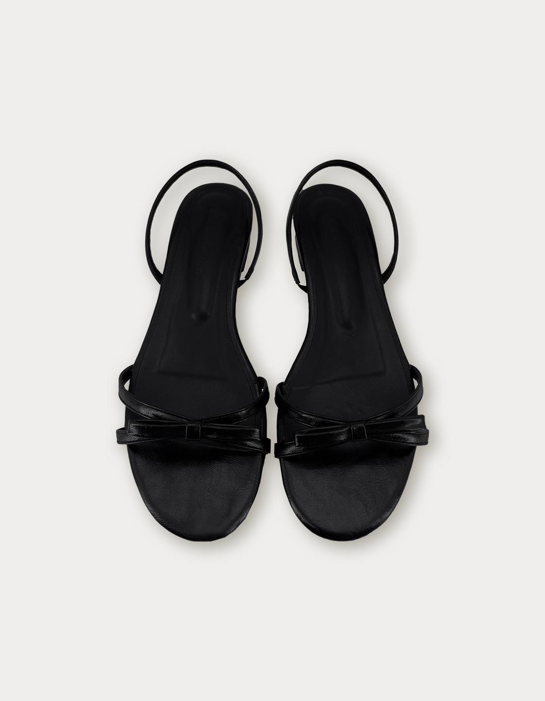 4th / 7.11 출고 Bony Ribbon Sandal - Black