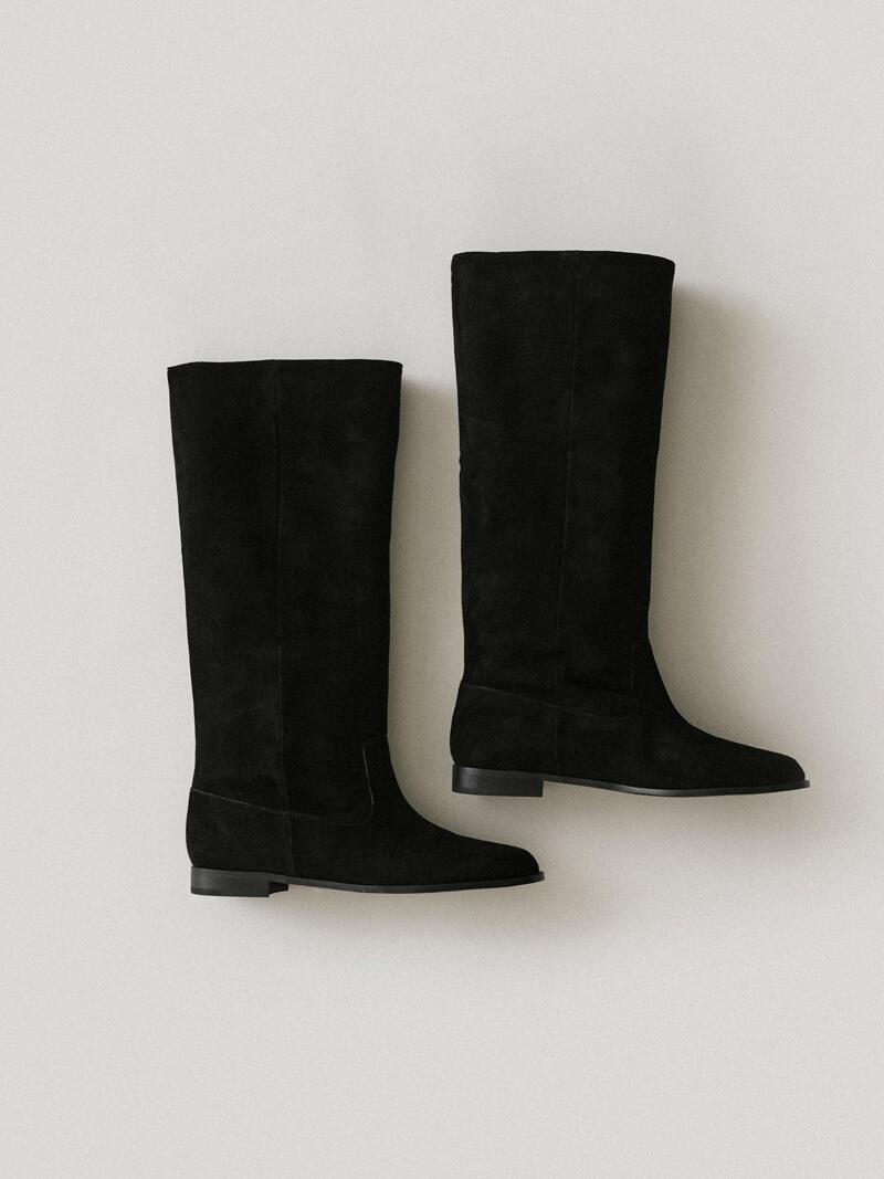 Holmes Knee Boots Black