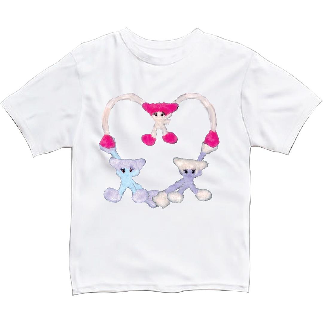 [HI HO CH3RRY] FANTASTIC T shirt - Love (white)