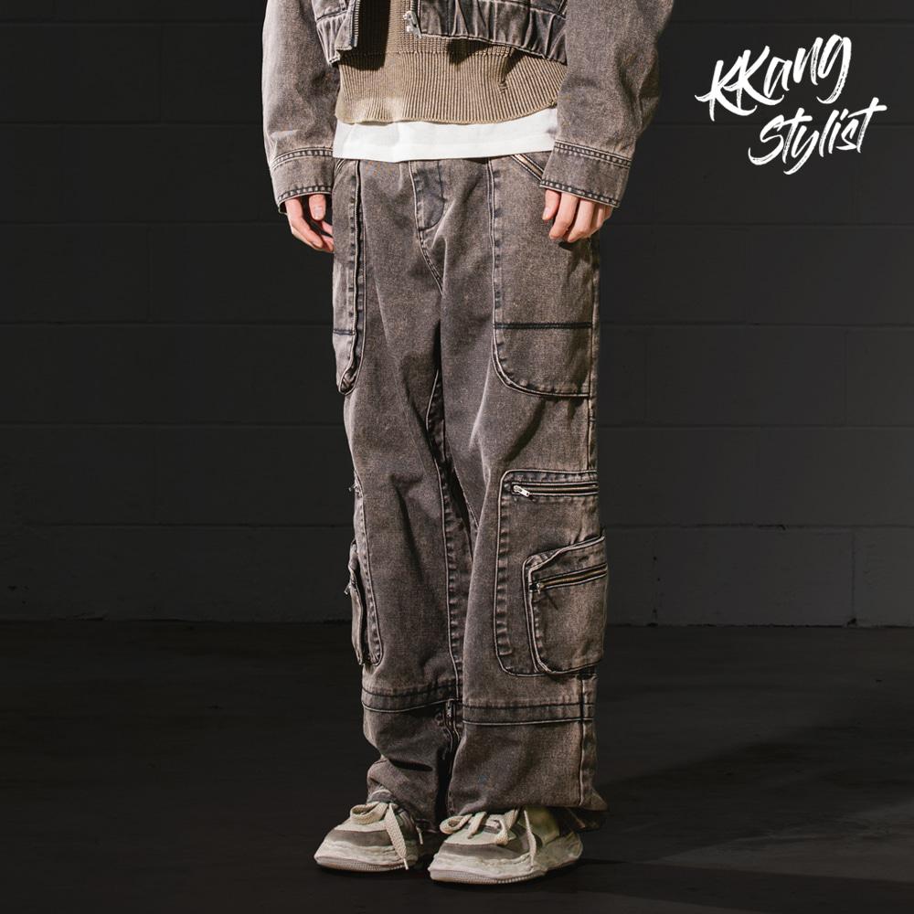 [빅유니온x깡스타일리스트] M-ZIPPER MAKE-OVER PANTS / BLACK