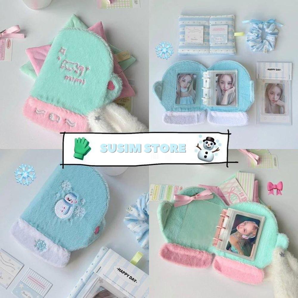 수심 Snow Collect Book(2 Type) 스노우 콜렉트북 털 A8 눈사람 고양이
