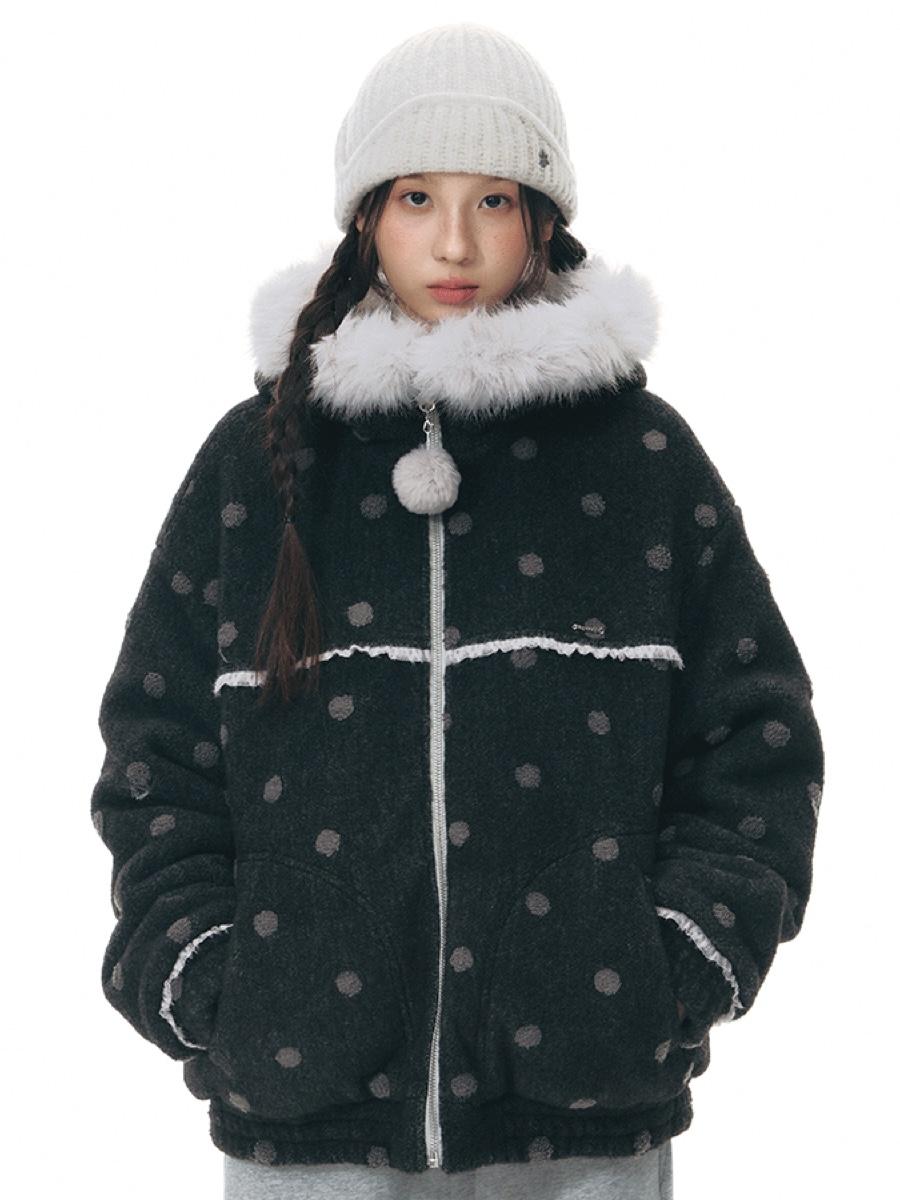 TAKEANAP Dottie Reversible Fleece Jacket