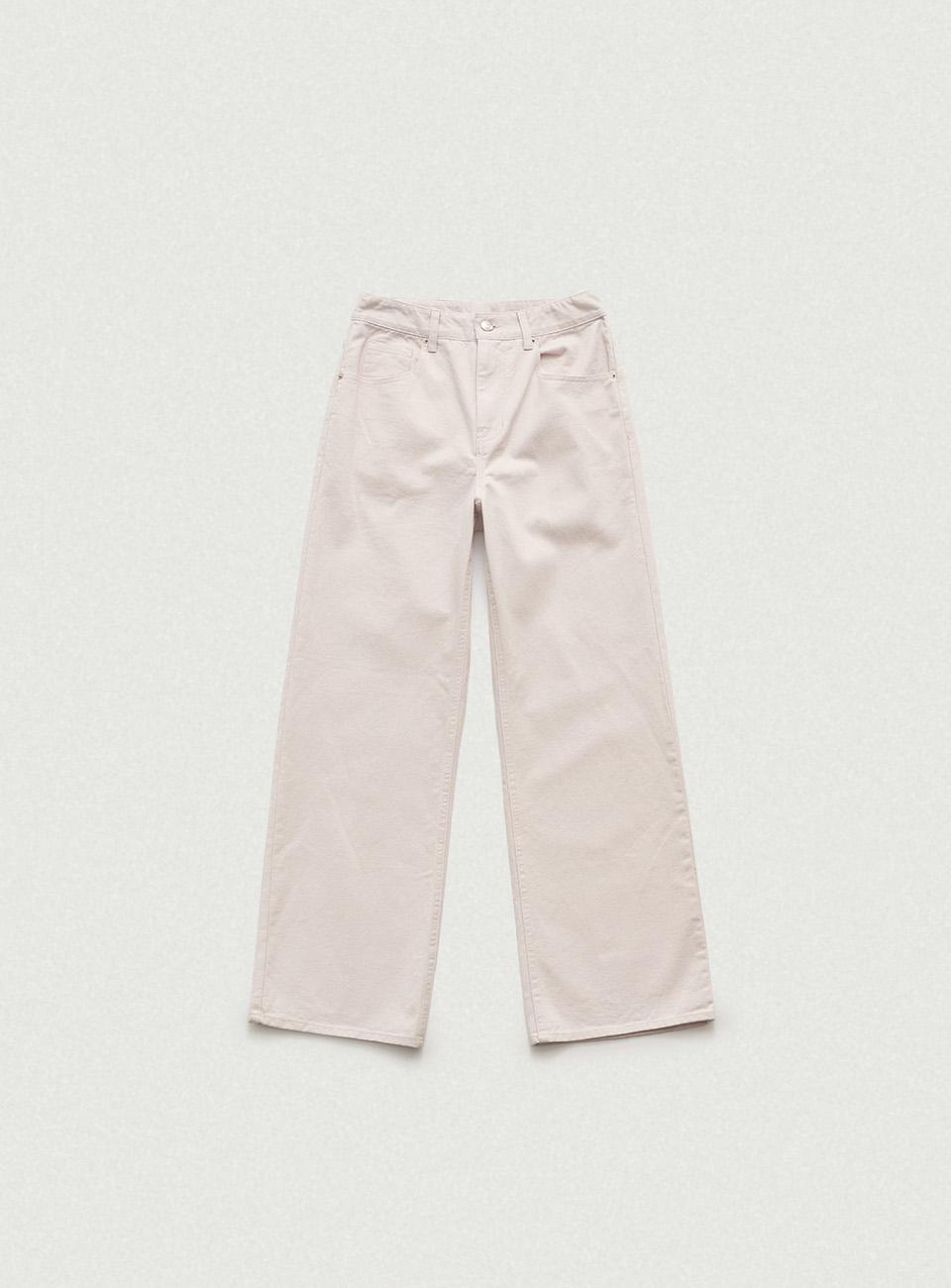 Forge Wide Denim Pants_Pink