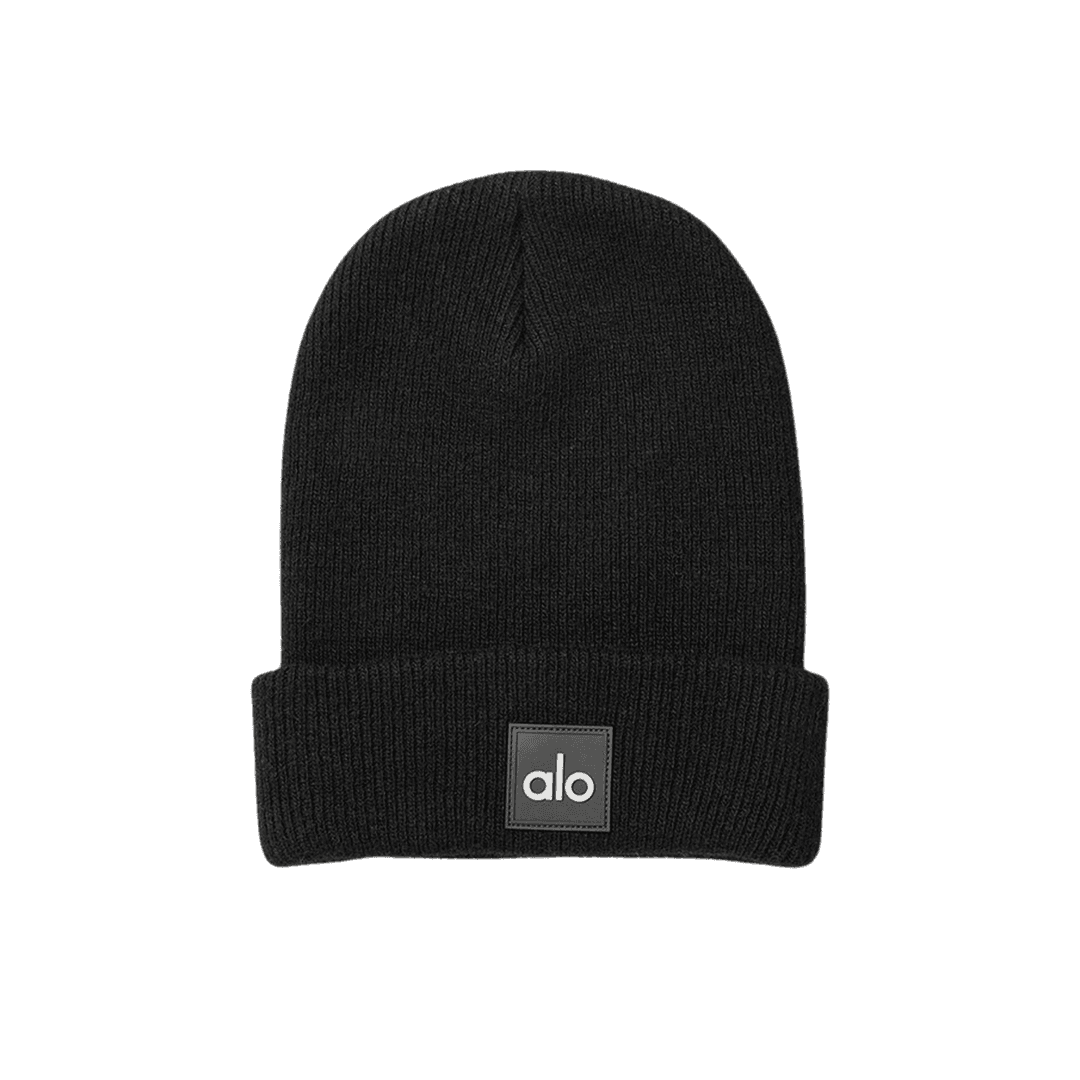 (W) Alo Yoga Everyday Beanie Black