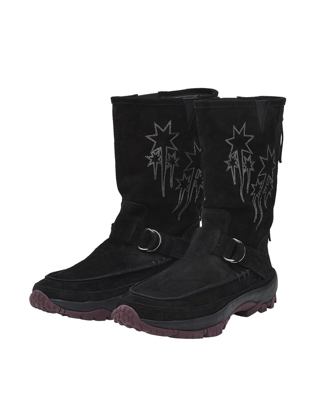 [X NOTTZ]WESTERN LONG BOOTS[BLACK]