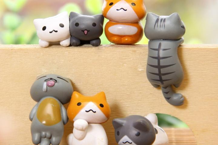 고양이 피규어 미니어쳐 7종세트