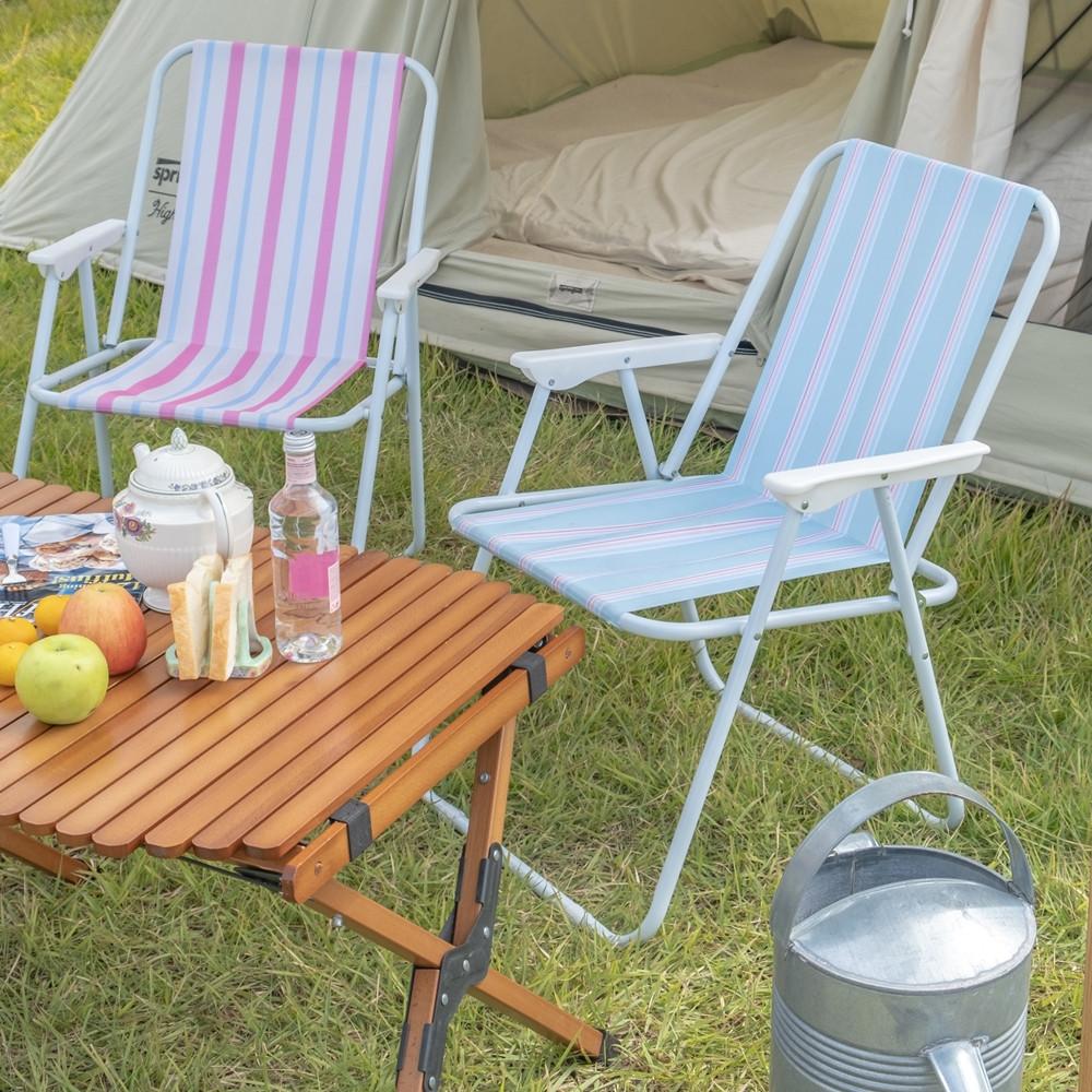 리베르떼 빈티지 스타일 폴딩체어 캠핑체어 캠핑의자