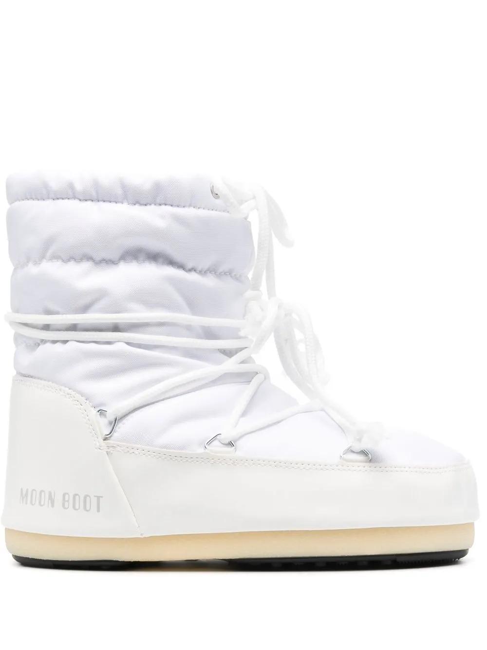 quilted logo-print ankle boots
