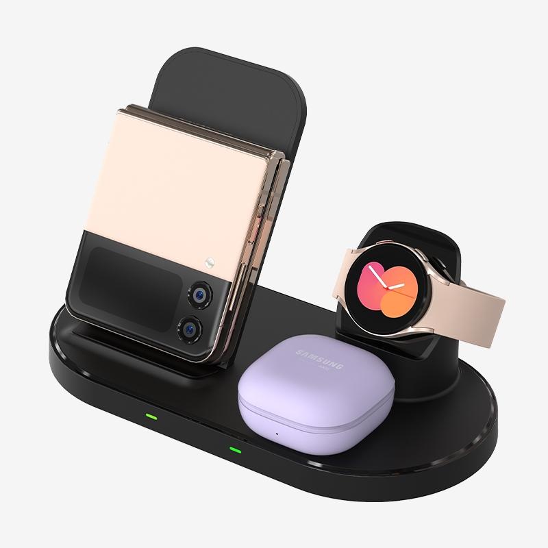 스카이 필 3in1 갤럭시 워치 고속 무선 충전 스탠드 W51S